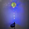 Solar Energy Dandelion Lamp Outdoor Waterproof Lighting Art Decoration Garden Simulation Bulb