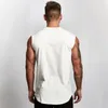 Männer Tank Tops 2023 Marke Workout Herren Sport Mode Casual Top Gym Kleidung Bodybuilding Fitness Singuletts Ärmellose Weste mit V-ausschnitt