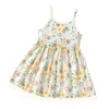 Girl Dresses Pudcoco Summer Princess Dress 2023 Baby Floral Print Sleeveless Sling Design Casual Cute Breathable