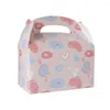 Gift Wrap 12pcs Valentine Treats Boxes Theme Party Candy Carrying Carton Organizer Biscuit Cake Square Box