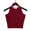 T-shirt Femme Mode Femmes Sexy Coton Crop Top Bustier Multicolore Sans Manches Ped Blusas Gilet Débardeur Camisole 14 Couleurs 221231