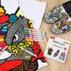 12/24 Renk Kumaş İşaretçisi Kalem Pigment Bez su geçirmez kumaş ayakkabılar için kullanılabilir T-shirt giysiler DIY Creation