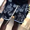 Herren-Shorts, stilvolle Herren-Shorts, dünne Hosen, Cashew-Print, Taschen, dehnbar, bedruckt