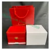 Move2020 Hela 202122 Luxury Watch Boxes Square Red Box For Watches Booklet Card Taggar och papper i engelska229d