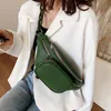 Fashion Stone Pattern Pu Leather Midjev￤ska Banka p￥ ett b￤lte Leisure Fanny Pack Women Satchel Belly201H