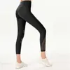 Lu Lu Lemens New Womens Yoga Leggings Vita alta a righe Sport Hip Lift Elastic Fitness Indossare un buon top