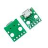 10 stycken MICRO USB to Dip honkontakt Typ B Mike 5p SMD in-line adapterkort Svetsad PCB USB-01