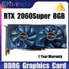 Usato RTX2060 Super 8GB Schede video GPU RTX2060Super Supporto scheda grafica per giochi per computer GDDR6 256BIT PCI Express 3.0 X16