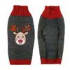 Odzież dla psów świąteczny sweter Śliczny kreskówka renifery świąteczny kostium zwierzaka szczeniąt Kot ciepłe ubrania dla małych psów Chihuahua Pug Zima odzież