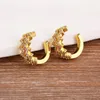 AIBEF Mode Gold Farbe Ohr Manschetten Für Frauen Mädchen Niedlichen Zirkonia Schmuck Gefälschte Piercing Clip Rücken Ohrringe