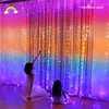 Strings Christmas LED Curtain String Light Garland Copper USB Remote Lights For Year X'mas Tree Party Home Bedroom Window Decoration