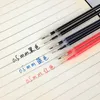 0,38/0,5 mm gel penna påfyllningskontor rött/blått/svart bläck skolpapper skriver kulpoint påfyllning 100 st/set handtag stavar
