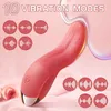 10 Mode Heating Tongue Licking Vibrator Mini Sex Toys for Women Clit Stimulator G-spot Nipple Female Masturbator Couples Product