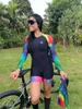 Zestawy wyścigowe Agah 2023 Kobieta Triathlon Cycling Długie rękawie kombinezon Macakquinho Ciclismo Outoor Road Rower MTB Sports Comfort SKINSUS