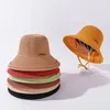 Berets Spring And Autumn Leather Standard Solid Color Curling Fisherman Hat Ladies Versatile Outdoor Sun Protection