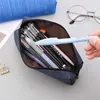 Trousse à crayons en tissu Oxford Simple étudiant sac de papeterie de stockage de modèle horizontal portable