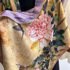 スカーフ女性秋と冬の暖かいファッション外国のフレグランスガーゼフラワースカーフ女性2023韓国語バージョンのコールドケープ