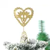 크리스마스 장식 나무 홈 페스티벌 파티 장식을위한 탑 장식 금속 새