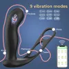 Sk￶nhetsartiklar manlig prostata massager bluetooth -app vibrator f￶r m￤n gay anal plug tr￥dl￶s fj￤rrkontroll sexiga leksakpar vuxna leksaker