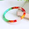 Braccialetto di giada colorata naturale da donna gioielleria raffinata giade colorate reali braccialetti di pietra braccialetti amuleto per regali mamma fidanzata