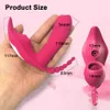 Articles de beauté Chauffage Télécommande sans fil Gode Sucker Stimulateur de clitoris Vibromasseur portable Femelle Jouets sexy pour femmes Couples Adultes 18