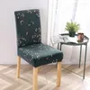 Capas de cadeira Florals estampela de spandex Removável Anti-Dirty Seat Cober para jantar de casamento em restaurante Decoração de casa