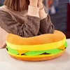 Travesseiro luxuoso brinquedo arremesso de abafamento de cheeseburger travesseiros de cheeseburger hamburgo de Natal abraçando enormes crianças de desenhos animados de desenhos animados