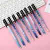 6Pcs/Set Constellation Erasable Gel Pen Blue Black ink 0.5mm Washable Handle Kawaii Pens School Writing Stationery