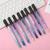 6 Teile/satz Konstellation Löschbaren Gel Stift Blau Schwarz tinte 0,5mm Waschbar Griff Kawaii Stifte Schule Schriftlich Schreibwaren