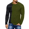 Suéteres de hombre Suéter de manga larga Tejido térmico Bloque de color Hombres Otoño Invierno Para el hogar