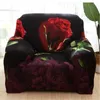 Chair Covers 3D Peony Floral Pattern Elastic Stretch Universal Sofa Sectional Throw Couch Corner Cover Furniture Armchairs Home Decor