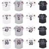 QQQ8 C202 Vintage 2004 Baseball Jersey 5 David Wright 7 Jose Reyes 47 Tom Glavine 30 Cliff Floyd Shea 40th Patch White Gray Black Jerseys