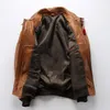 Bordado indiano G1 terno de voo aéreo jaqueta de couro genuíno americano planta curtida roupas de pele de carneiro para homens