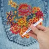12 renk su geçirmez boya işaretleyici kalemi, her türlü tekstil üzerinde DIY boyama için kalıcı toksik olmayan evrensel