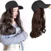 Ball Caps Wig Hat Women's Fashion Long Curly Hair Baseball With Full Head Cover