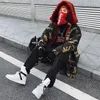 Men's Down Original High Street Hip-hop Plus Fleece Hoodie Camouflage Printing Plush Men Cotton Coat Clothes Fashion Casual Jacket Tops