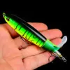 11cm 15g Pencil Fish Hook Hard Baits & Lures 6# Treble Hooks 8 Colors Mixed Propeller Plastic Fishing Gear 8 Pieces Lot B-3253E