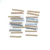 1220pcs/lote 1/4w 1% pacote de resistor de filme de metal 0,1r-4,7m 122 tipos por 10pcs