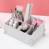 Storage Boxes Long Lasting Good Multi-Grids Pencil Holder Cosmetic Basket ABS Box Wide Application For Home