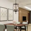 Hangende lampen retro vintage kristallen plafondlamp rond zwart goud ijzer moderne eetkamer slaapkamer woonkamer