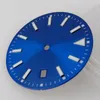 Watch Repair Kits 31mm Dial Blue&Green Luminous Mark Fit NH35A ETA 2824 2836 MIYOTA 8215 8205 MOVEMENT