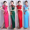 Roupas étnicas 2023 Festa de vestido chinês Cheongsam estilo vintage noturno mulher oriental elegante qipao vestido