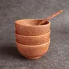 ボウル天然木製食器ココナッツボウルスープのスプーン