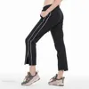 Yoga dansbyxor breda ben palazzo split fitness capris lossa casual mjuka kvinnor sport tights utomhus jogging byxa topp