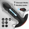 Objets de beauté Vibratrice anale télescopique pour hommes App Masseur à distance de la prostate Bluetooth Dildo Buttplug Sexyitoys pour les jeux pour adultes