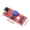 3-5 VDC 801s Schüttelvibrationssensormodul LM393 TT Logic Vibrationssensor Analogausgang Einstellbare Empfindlichkeit für Arduino