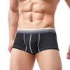 Underpants Separatec Men Boxershorts Soft Separate Pouch Underwear Long Leg Boxer Solid Breathable Bugle Panties A50