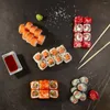 Tallrikar skålar skålar doppning skål tallrik rätter sushi snacks smakning servering vinäger smaktillsats