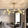 Pendant Lamps 2023 Crystal Ball Ceiling Lighting Gold Branch Design Lustres Lamp For Living Dining Room Cristal Fixtures