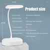 Bordslampor LED -lampa USB -laddningsbart ögonskydd skrivbord sovrum sovrum fällbar läsbatteri drivs